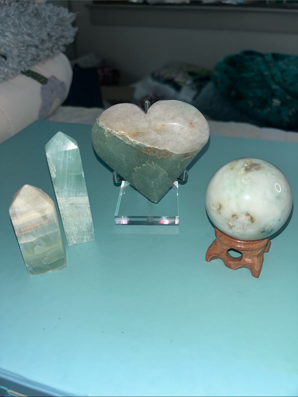 Green Aventurine Energy Amplifying Stone Bundle Aides In Manifestation NWT